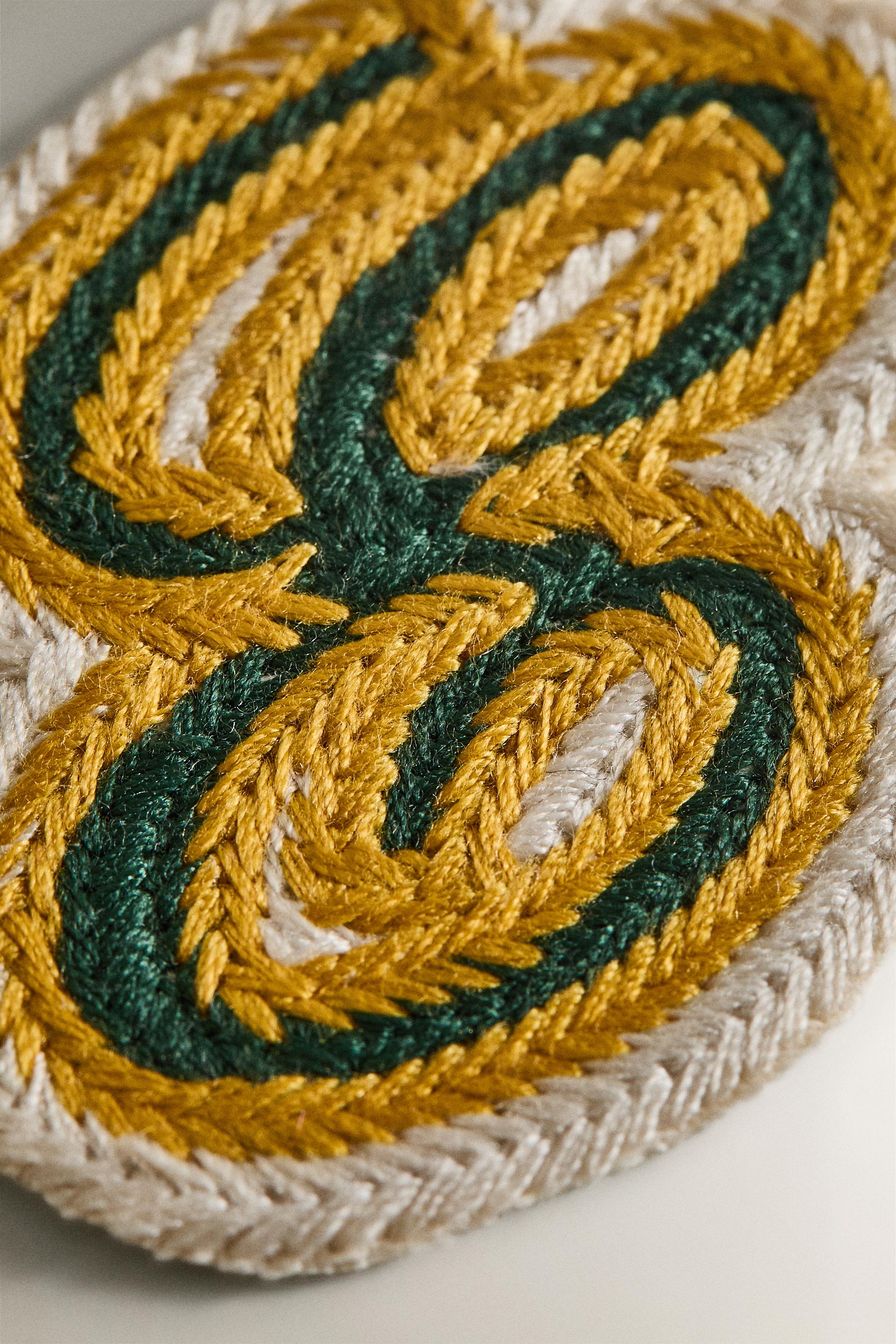 COTTON LETTER E PATCH